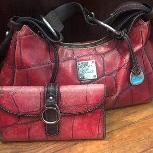 Dooney and Bourke purse with matching wallet